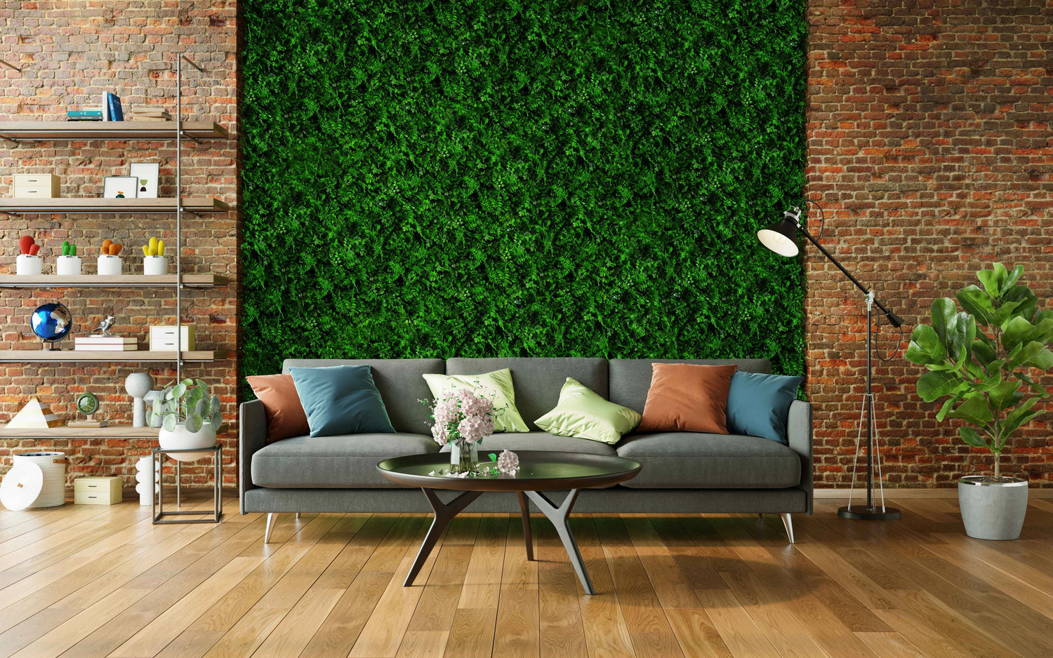 Cascade Style Artificial Living Wall